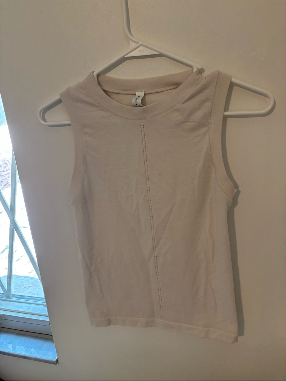 Athleta Sleeveless Ribbed Tank Top - Cream